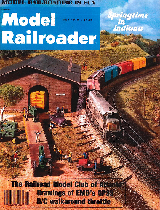 Model Railroader Magazine Cover May 1978, Feature on Railroad Model Club of Atlanta