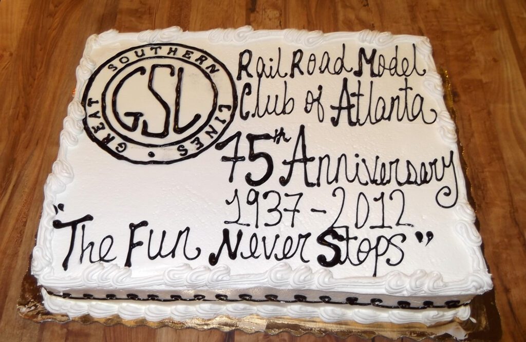 Railroad Model Club of Atlanta, 75th Anniversary Cake